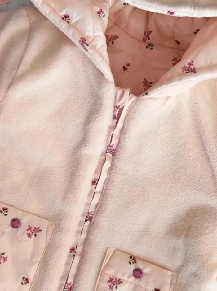 Manteau fleurie réversible sergent major fille 6 mois 🎀 - photo numéro 6