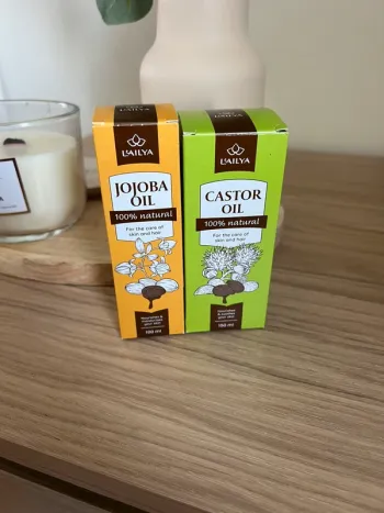 Lot d’huile de castor et de jojoba action