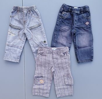 Lot de 3 pantalons IKKS kenzo et Vertbaudet 18 mois garçon