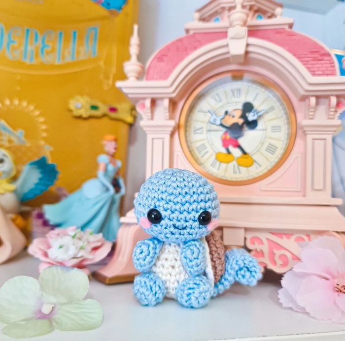 Peluche carapuce pokemon starter crochet amigurumi squirtle