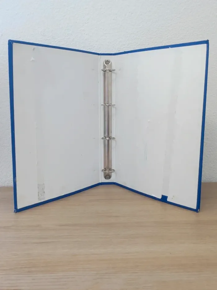 Classeur 4 anneaux carton bleu - A4 / Dos 40mm - photo numéro 3