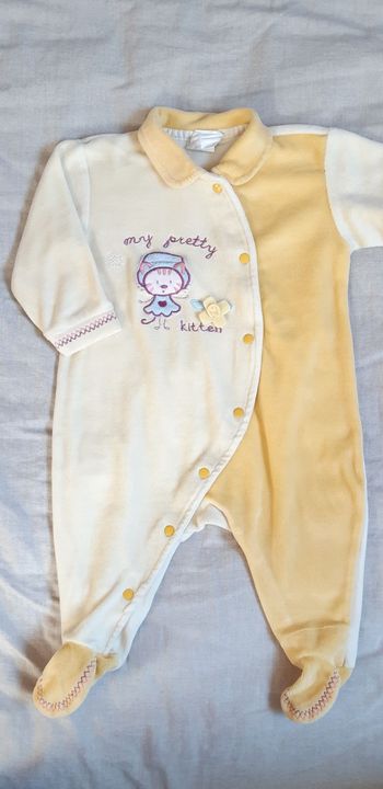 Pyjama velours bébé fille 6 mois