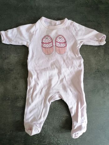 Pyjama léger verbaudet rose 1 mois