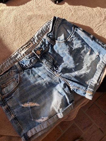 Short en jeans