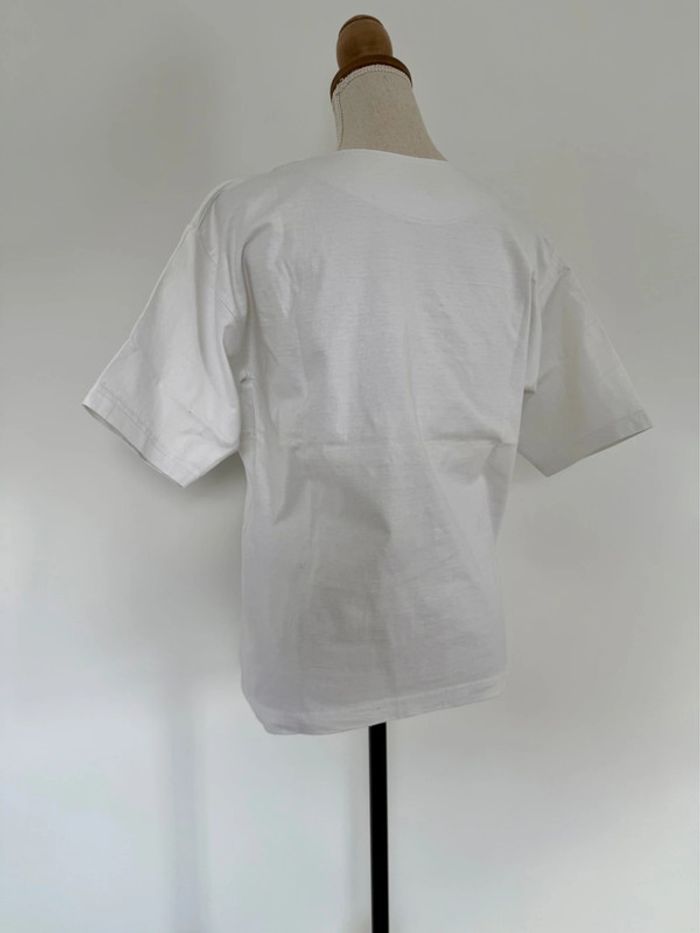 T-shirt haut top maillot camisa blusa Blouse chemise camicia overhemd folder camicetta manche - photo numéro 3