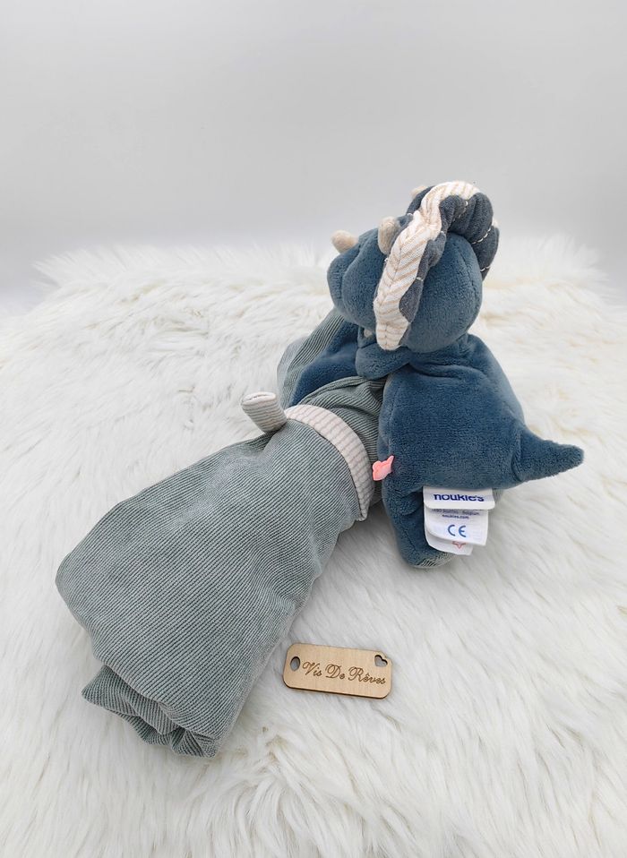 Doudou Ma première couverture en Veloudoux Ops Bleu de Noukies - photo numéro 6