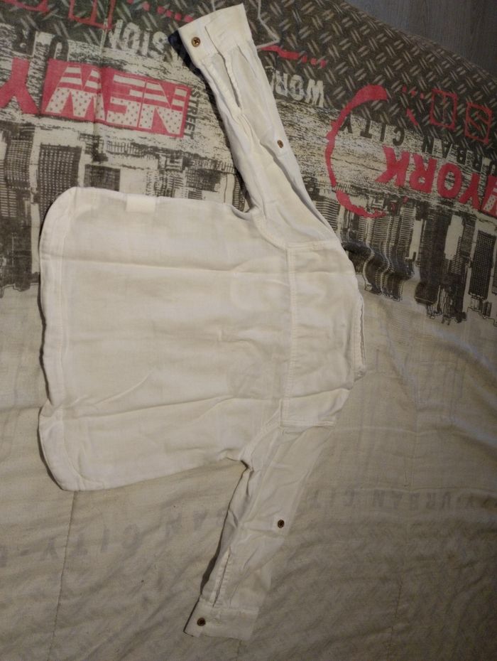 Tee shirt chemise blanc - photo numéro 3