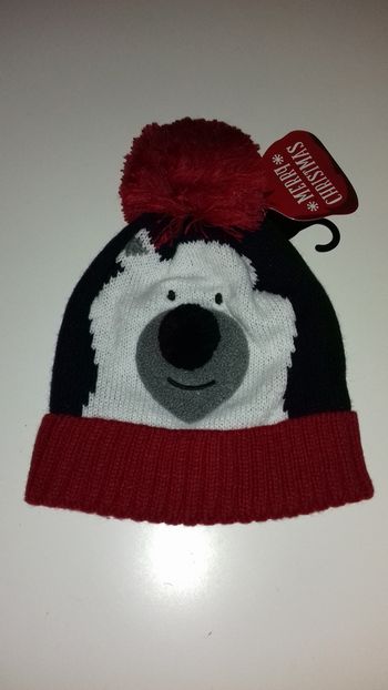 Bonnet de Noël - Merry Christmas Ours gros nez - T.U - Mixte - NEUF