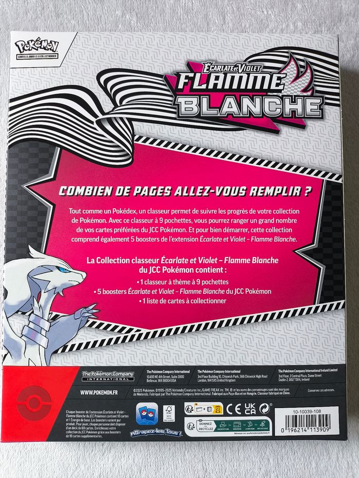 Coffret classeur pokémon flamme blanche EV10.5 - photo numéro 2