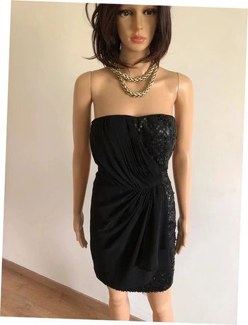 Robe bustier noire neuve avec sequins Morgan taille 38