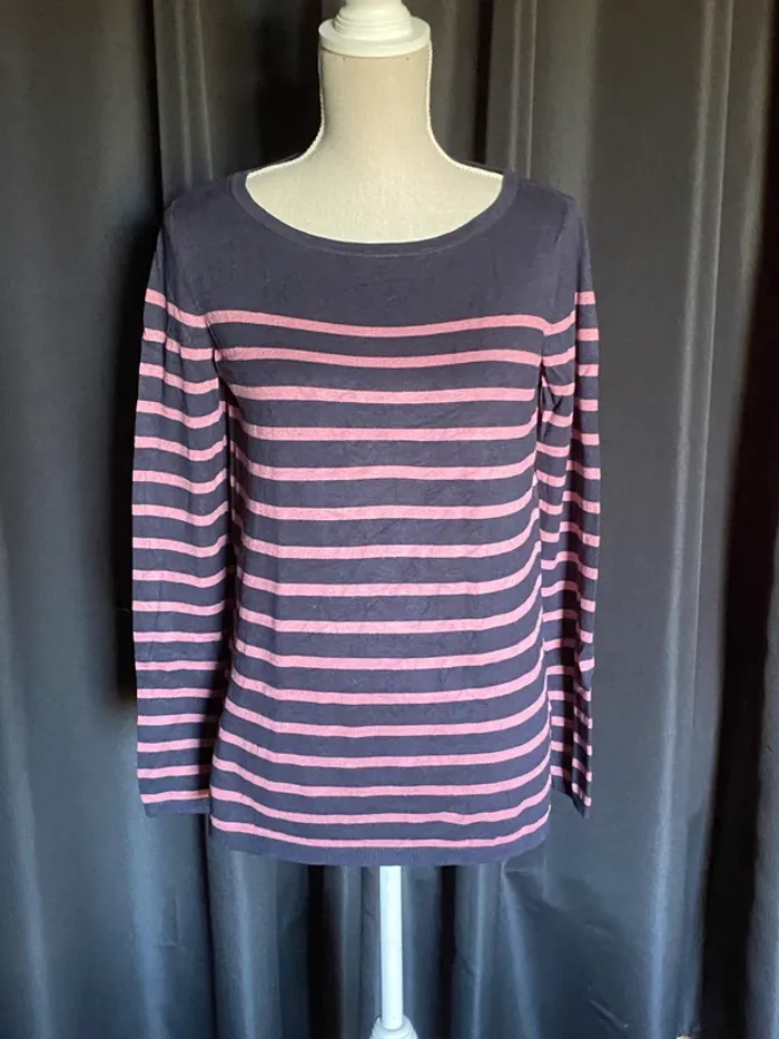 Pull marinière en mailles fines Yessica