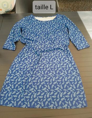 Robe bleu fleur 🌸 taille L