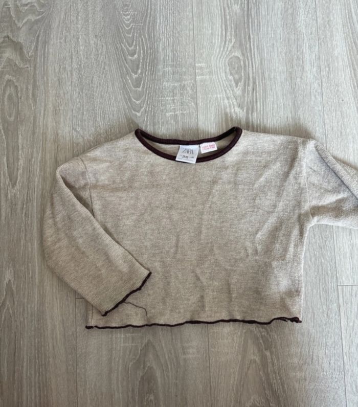 T-shirt Zara manche longue bébé fille 24 m