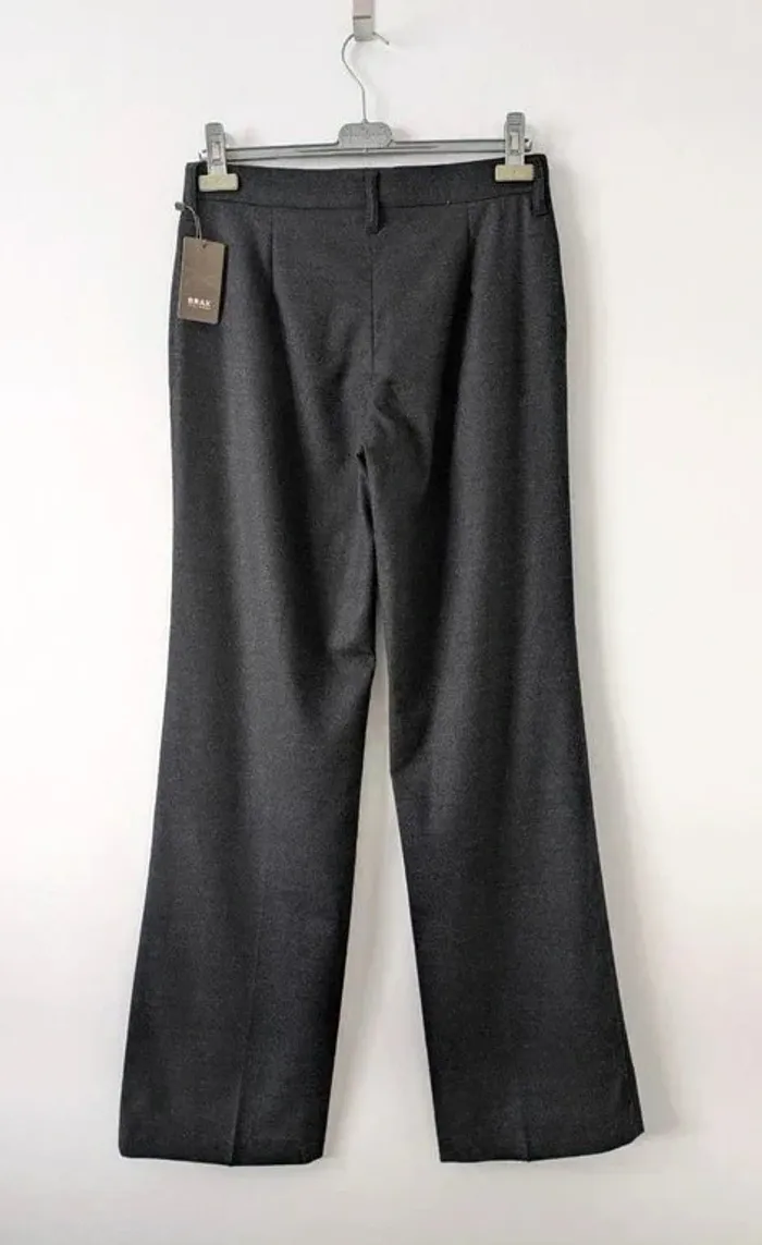Pantalon neuf gris 98% laine vierge - Brax Feel Good Peter Hahn - taille 40 - photo numéro 2