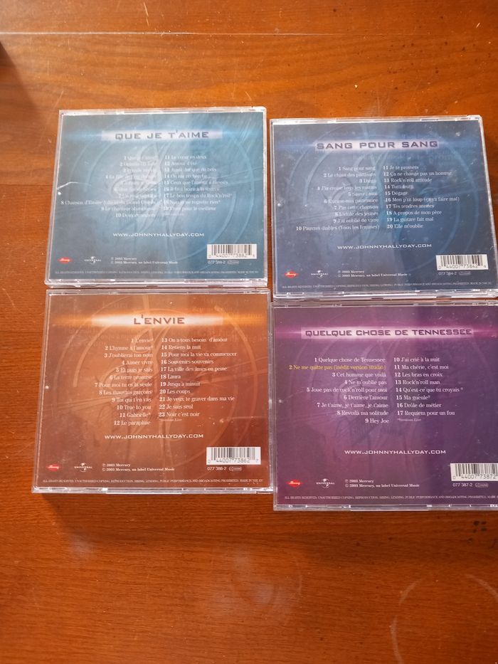 Lot 4 CD Johnny Hallyday - photo numéro 3