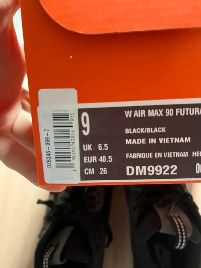 Nike Air Max 90 Futura Black White 40,5 - photo numéro 6