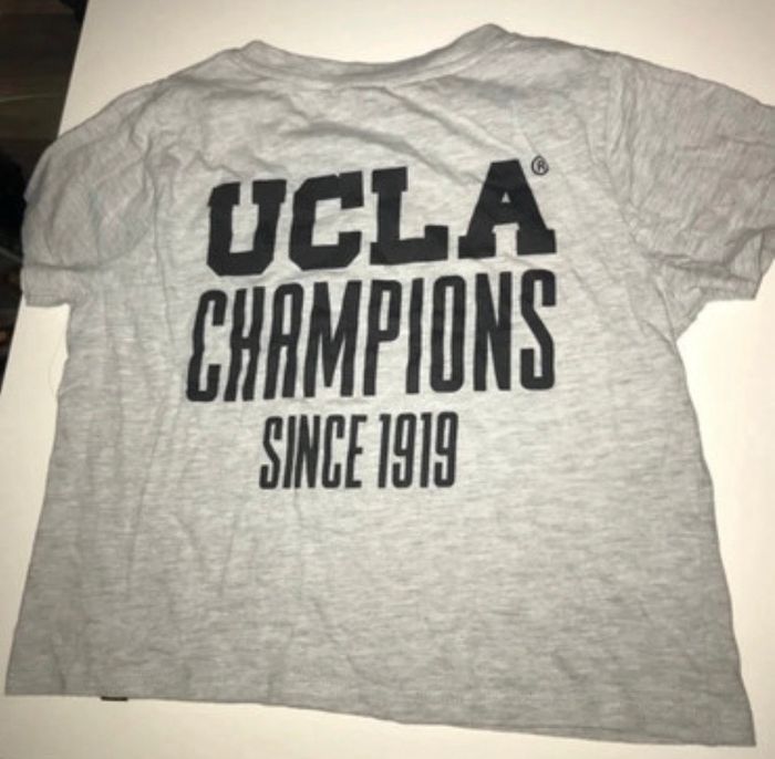 Crop top Tshirt ucla gris noir xs - photo numéro 2