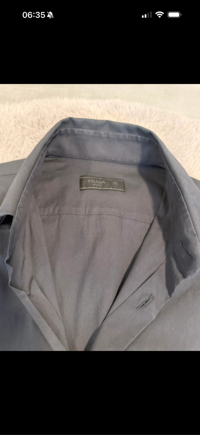 Chemise prada homme taille M gris foncé - photo numéro 4