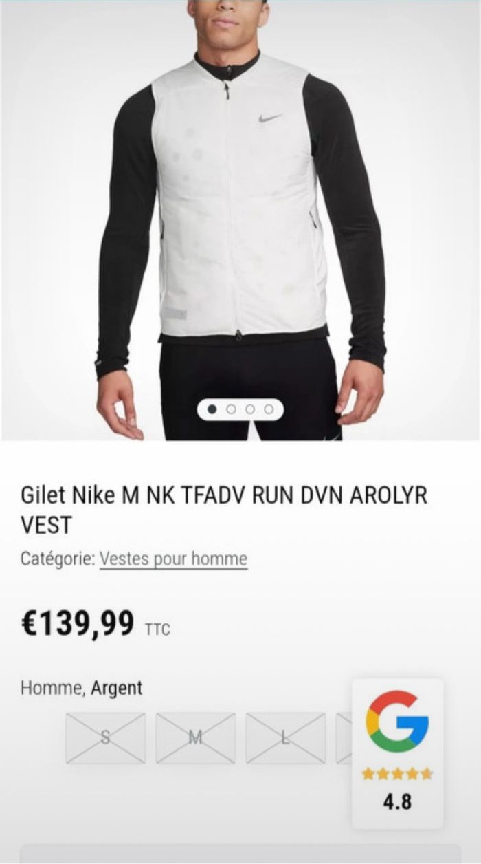 Veste sans manche nike running division - photo numéro 6
