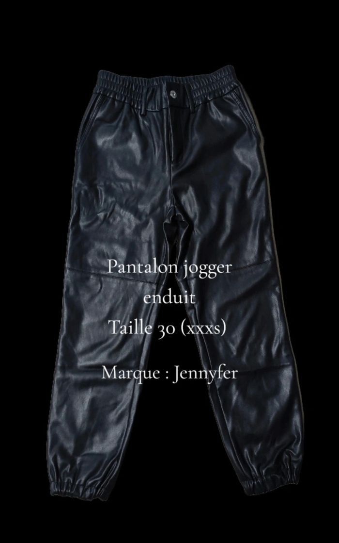 Pantalon enduit jogger femme - photo numéro 2