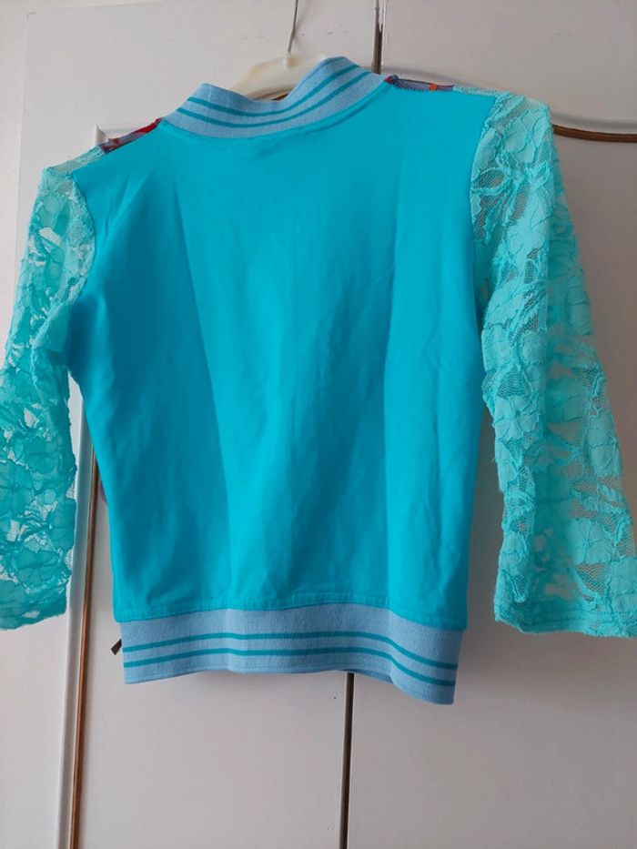 Gilet turquoise t2 - photo numéro 3