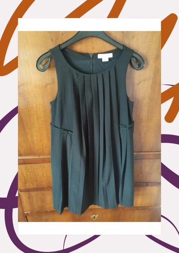 🖤 Robe - noire, sans manche, plissée - 10 ans - Naf Naf 🖤