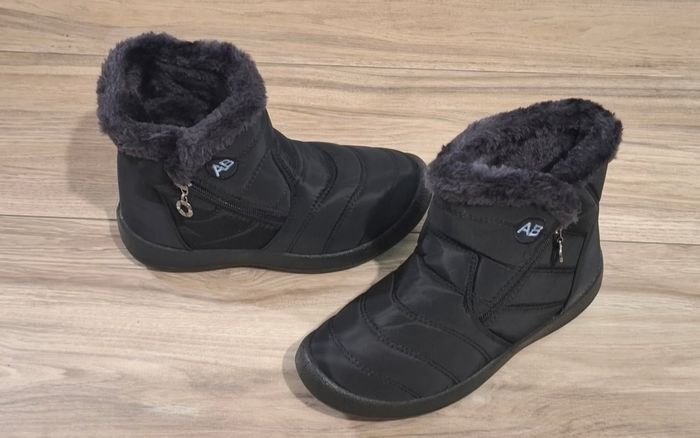 Bottes bottines hiver chaudes doublées imperméable randonnée femme - photo numéro 2