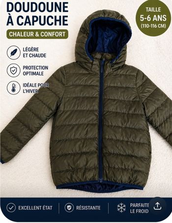 Doudoune légère garçon h&m