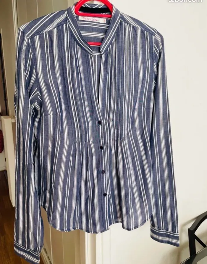 Chemise à rayures en coton  Berenice - photo numéro 4