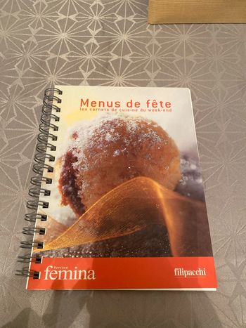 Livre cuisine menus de fêtes