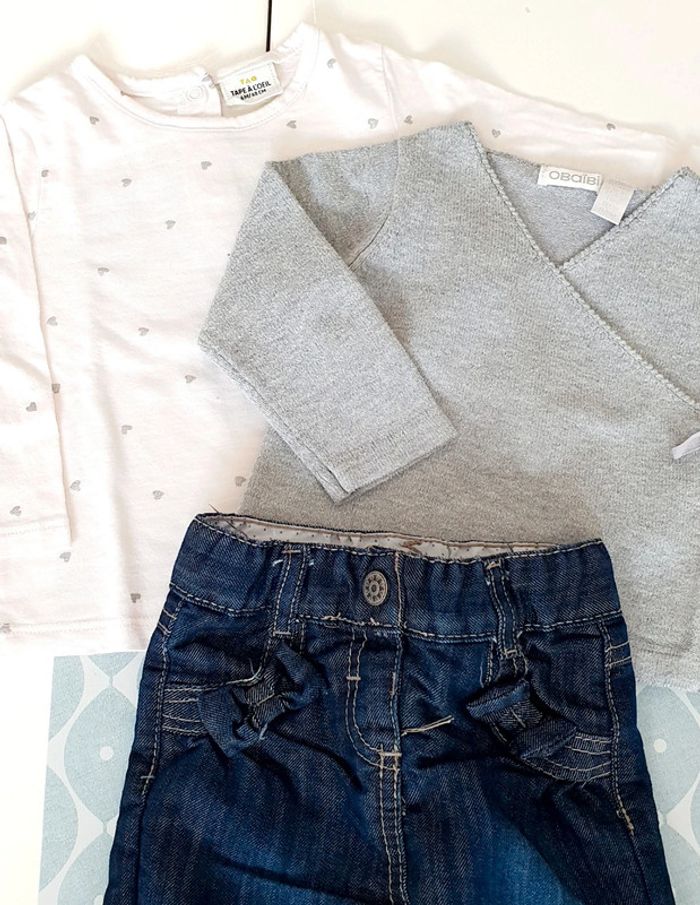 Ensemble Tape a l'oeil/Obaibi - 6M - photo numéro 2