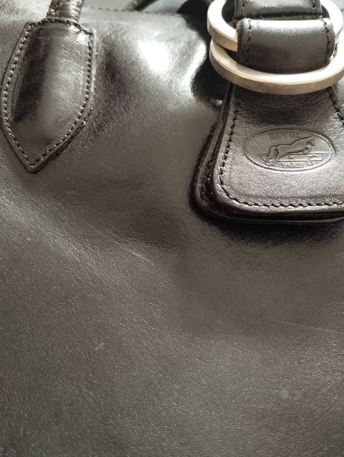 Sac à main et dos cuir noir - photo numéro 5