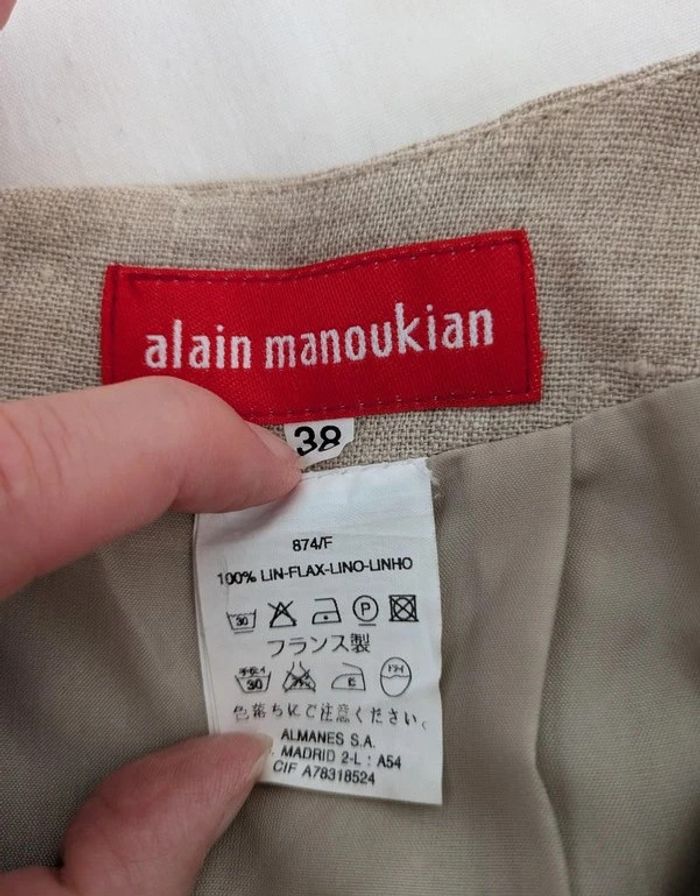 Jupe d'été 100% lin - Alain Manoukian - taille 36 - photo numéro 3
