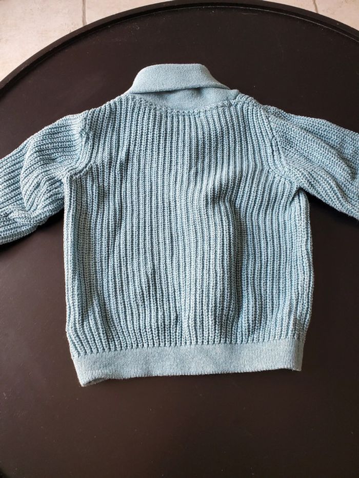 Gilet bleu chaud Obaïbi 24 mois - photo numéro 3