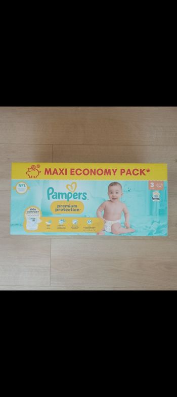 1 maxi economy pack Pampers premium protection taille 3