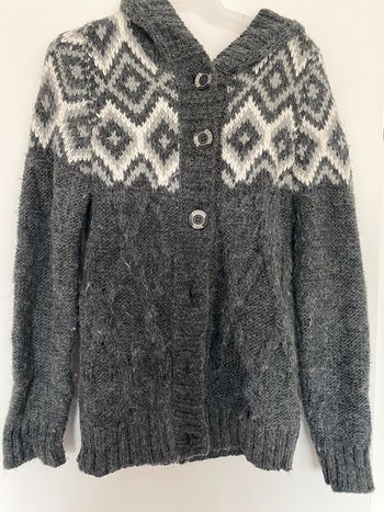 Gilet long à capuche