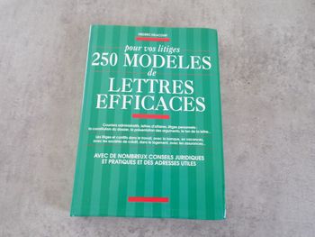 Livre : Pour vos litiges, 250 modèles de lettes efficaces - Très bon état
