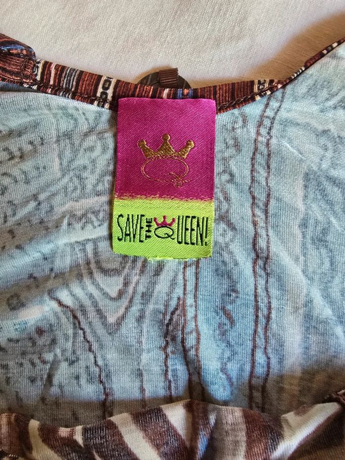 Robe dos croisé y2k vintage 🍒Save the Queen🍒taille 36/38 - photo numéro 6