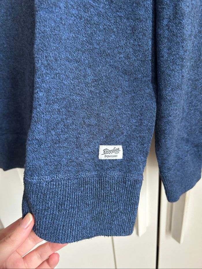 Pull bleu à motifs Homme Bizzbee Taille L - photo numéro 4