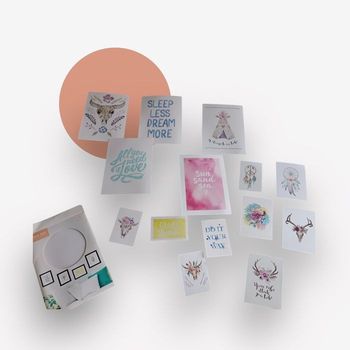 Lot de posters déco murale bohème