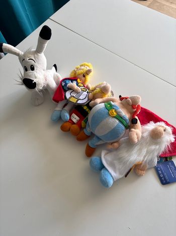 Lot de peluches Astérix et Obélix 