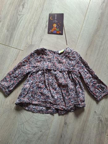 Tunique 12 mois fille fleurie tape à l'œil
