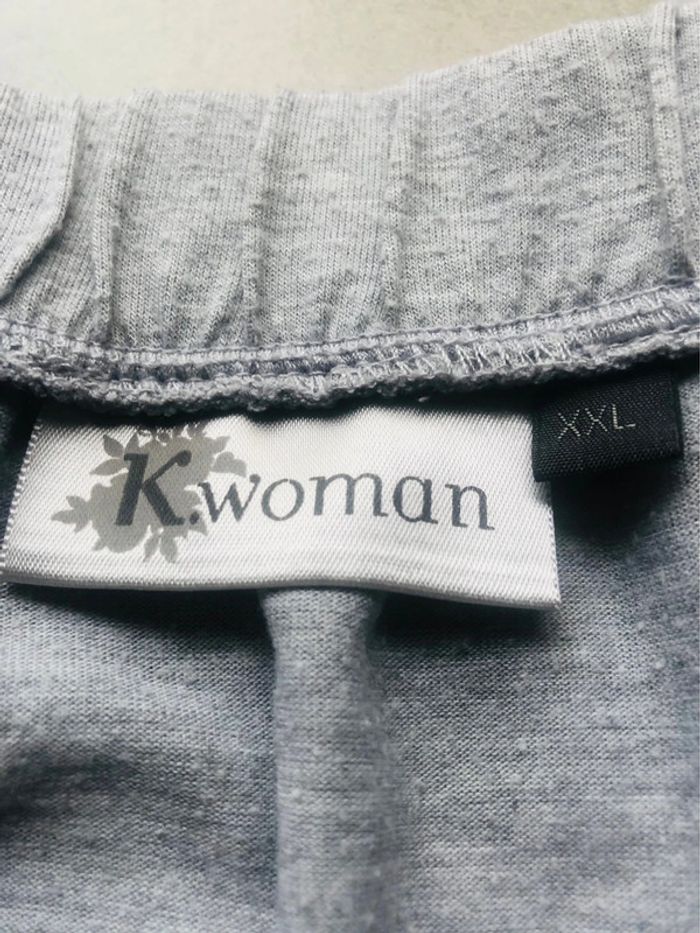 Jupe grise asymétrique XXL Lwoman - photo numéro 2