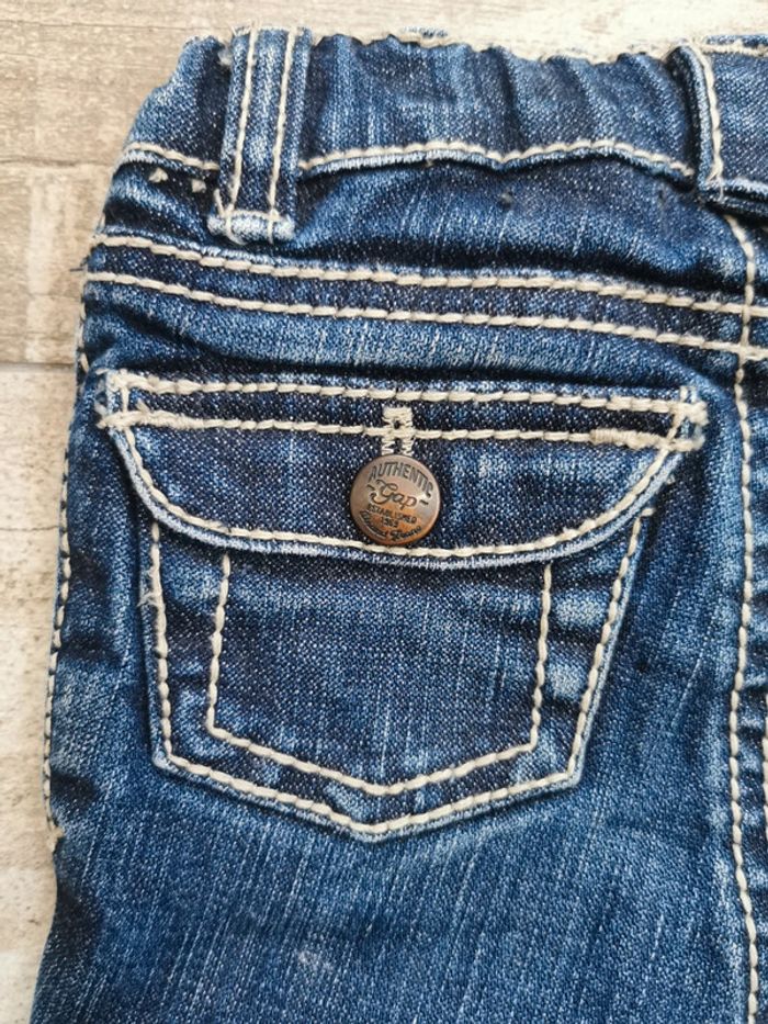 🌺 très jolie Jean gap 12/18 mois bleu denim pantalon - photo numéro 6