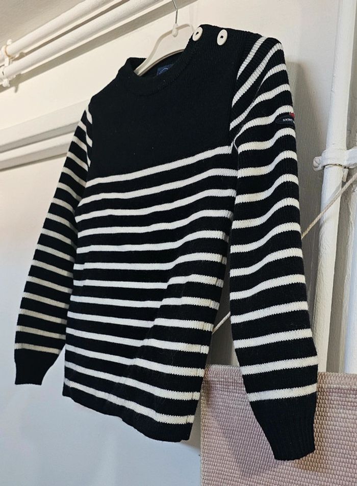 Pull Marinière laine Saint James Taille 8 ans