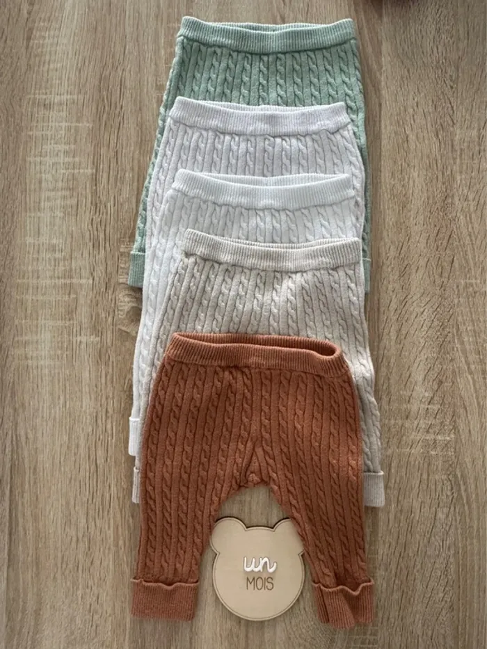 Lot de 5 leggings - Taille 1 mois