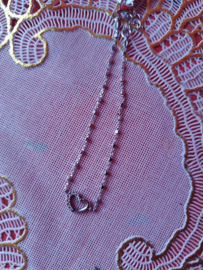 Bracelet en argent 925 forme de coeur neuf - photo numéro 13