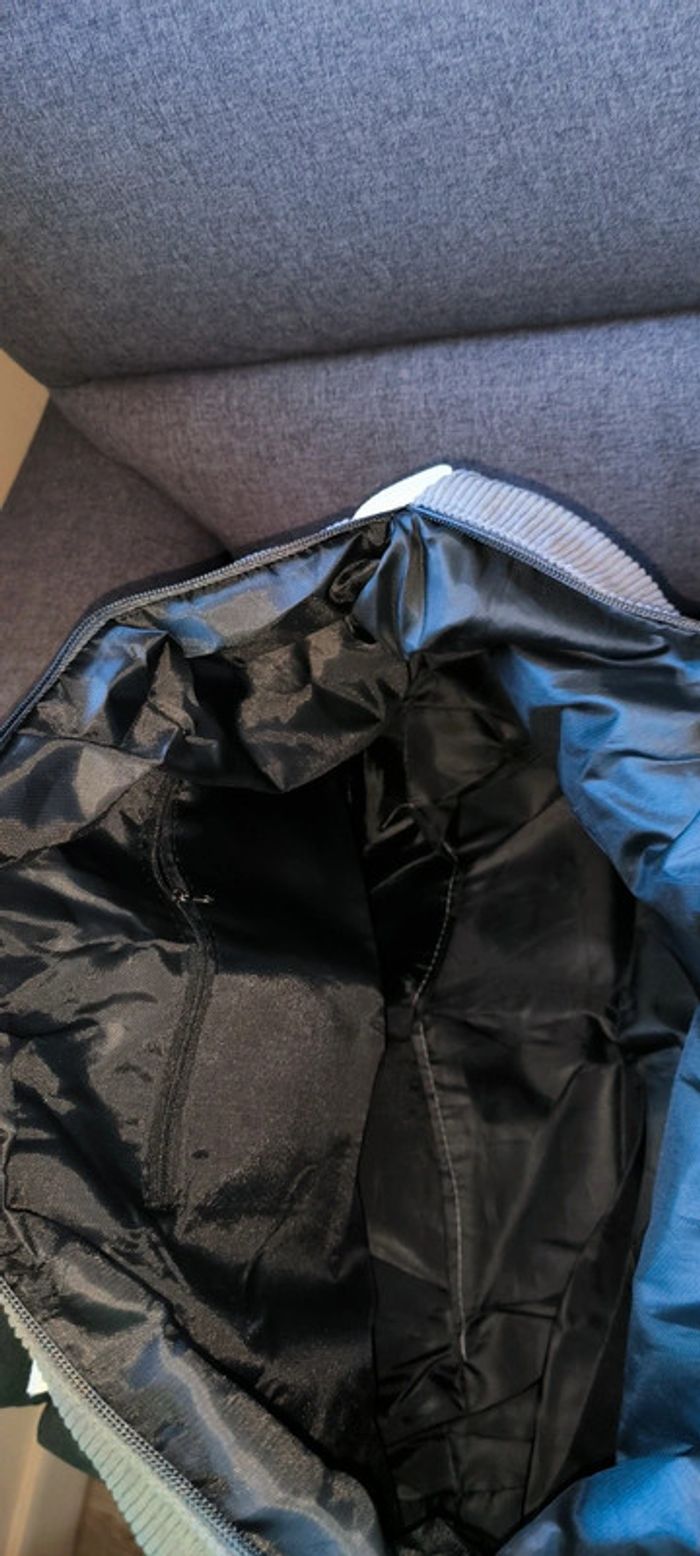 Grand Sac fourre-tout très tendance gris velour - photo numéro 10