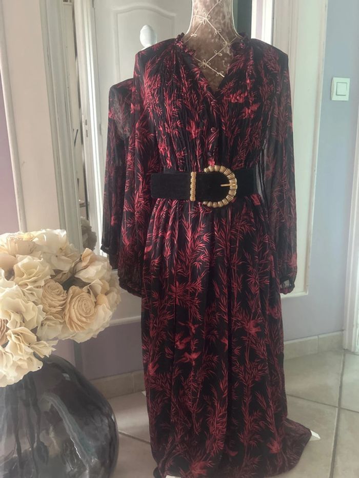 Robe longue Mango S à motifs - photo numéro 3