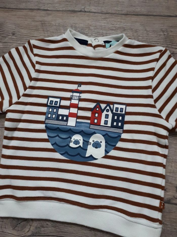 Sweat neuf okaidi 12 mois - photo numéro 3